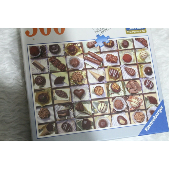 RAVENSBURGER Puzzle 500 pc. CHOCOLATE COLLAGE RARE  #821303 49 x 36 cm sealed - Picture 3 of 6